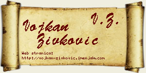 Vojkan Živković vizit kartica